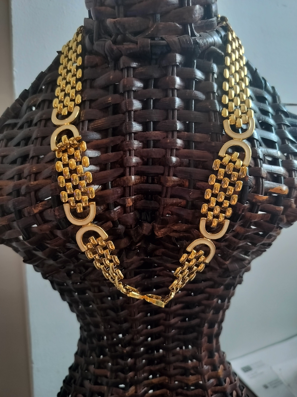 Gold-Tone Multi-Row Chain Link Necklace